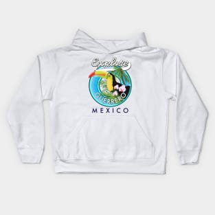 Explore Guerrero Mexico travel logo Kids Hoodie